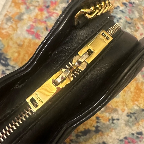 Saint Laurent YSL Heart Bag in Black with Gold Chain - Small Size - Picture 4 of 11